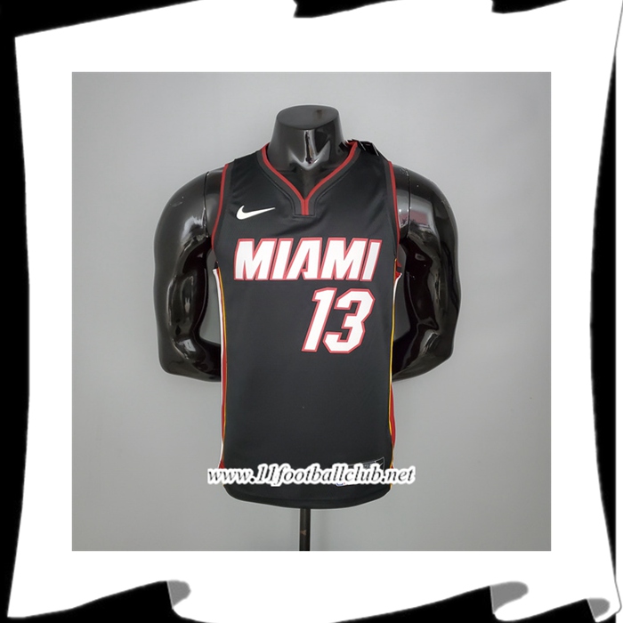 Maillot Miami Heat (Adebayo #13) Noir