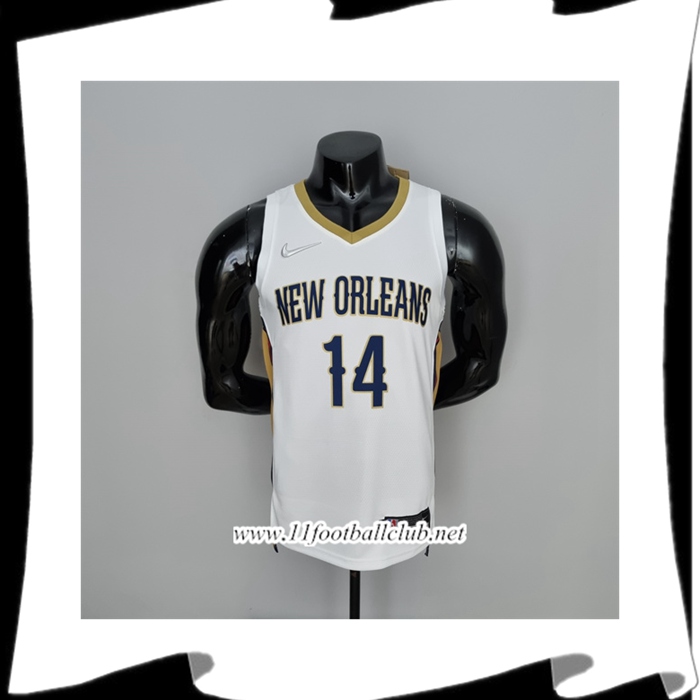 Maillot New Orleans Pelicans (Ingram #14) Blanc 75th Anniversary