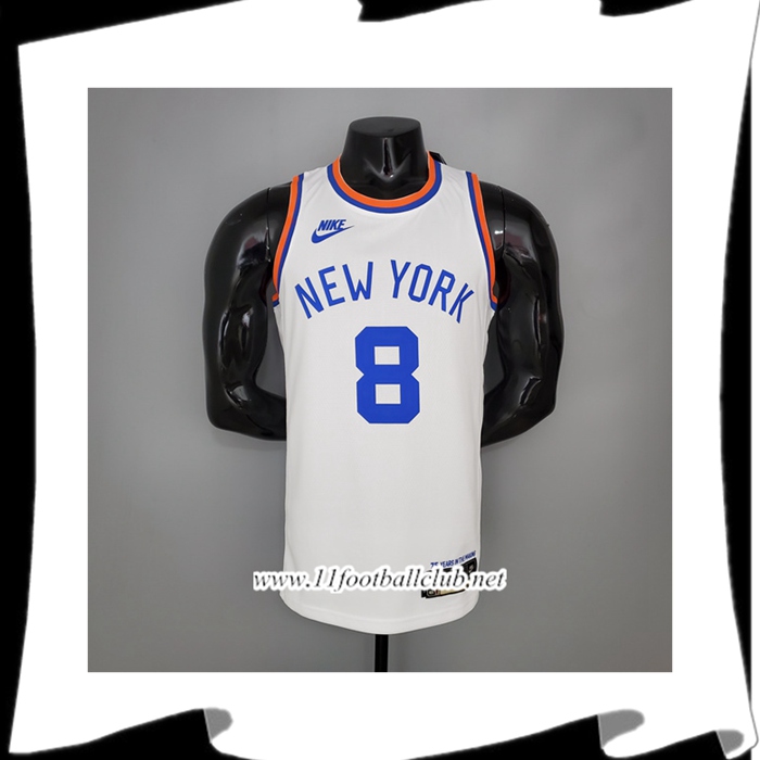 Maillot New York Knicks (Walker #8) Blanc 75th Anniversary