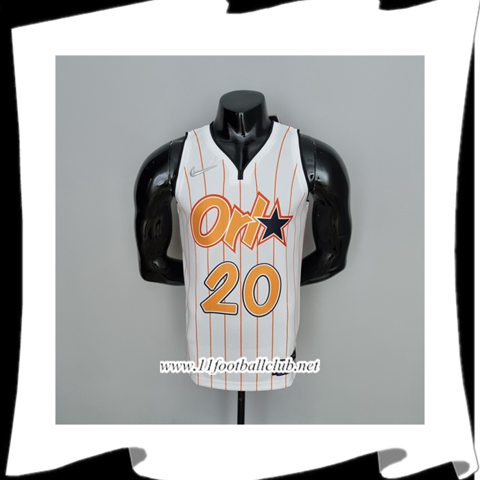 Maillot Orlando Magic (Fultz #20) Blanc/Orange 75th Anniversary