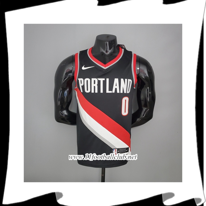 Maillot Portland Trail Blazers (Lillard #0) 2021 Domicile Noir