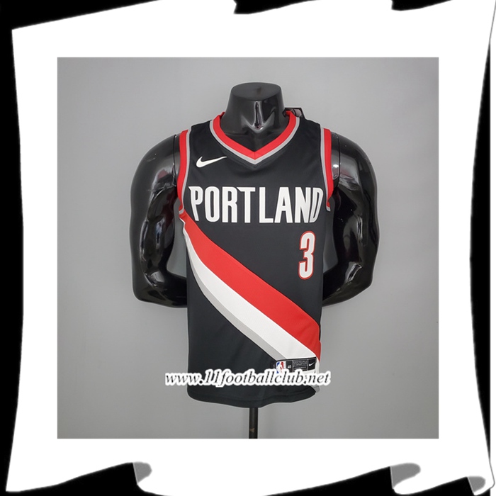 Maillot Portland Trail Blazers (Mccollum #3) 2021 Domicile Noir