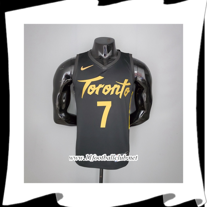 Maillot Toronto Raptors (Lowry #7) 2021 Season Noir Gold