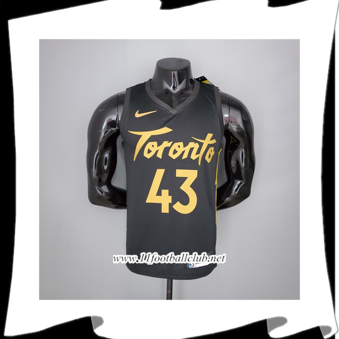 Maillot Toronto Raptors (Siakam #43) 2021 Season Noir Gold