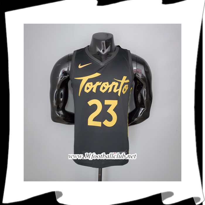 Maillot Toronto Raptors (Vanvleet #23) 2021 Season Noir Gold