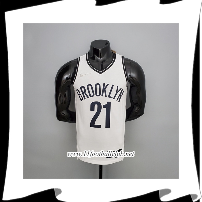 Maillot Brooklyn Nets (Aldridge #21) Blanc 75th Anniversary