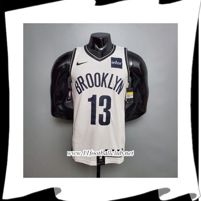 Maillot Brooklyn Nets (Harden #13) Blanc