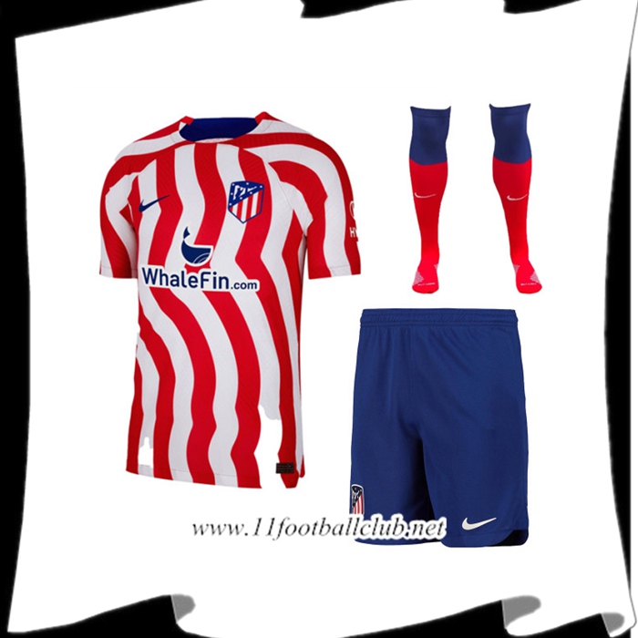 Ensemble Maillot Foot Atletico Madrid Domicile (Short + Chaussettes) 2022/2023