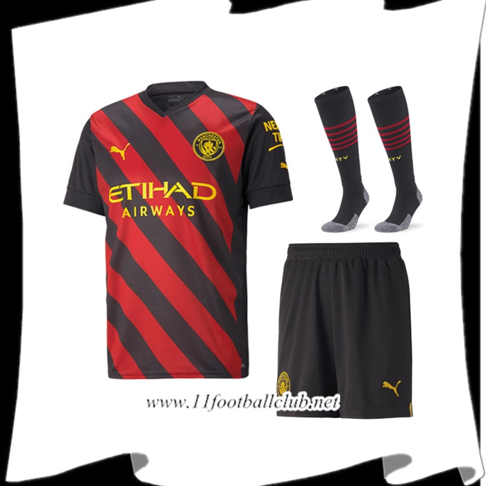 Ensemble Maillot Foot Manchester City Exterieur (Short + Chaussettes) 2022/2023