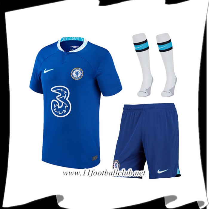 Ensemble Maillot Foot FC Chelsea Domicile (Short + Chaussettes) 2022/2023
