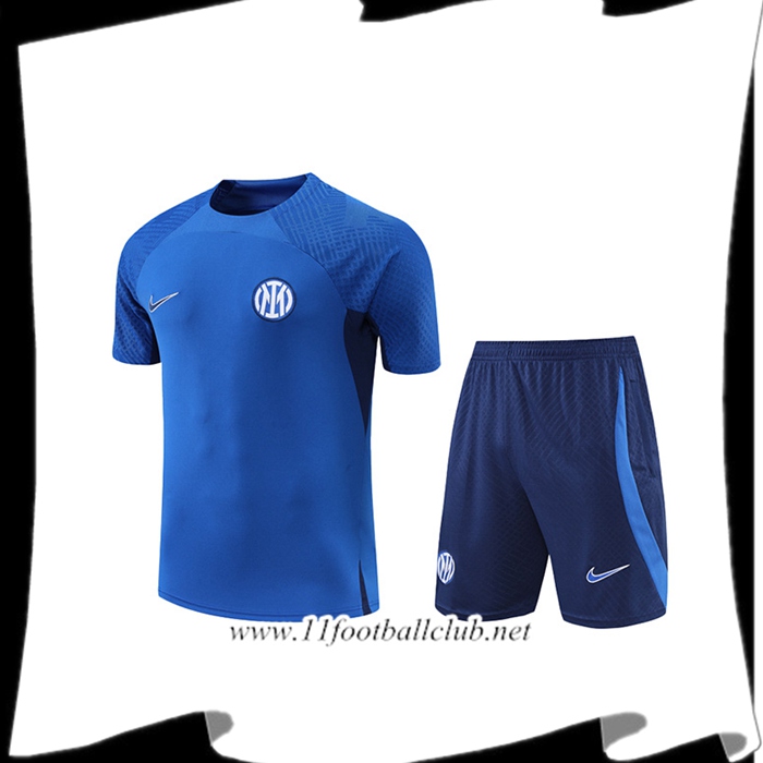 Ensemble Training T-Shirts + Shorts Inter Milan Bleu 2022/2023