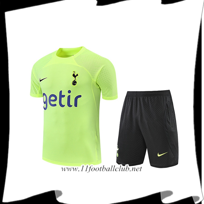 Ensemble Training T-Shirts + Shorts Tottenham Hotspur Vert 2022/2023