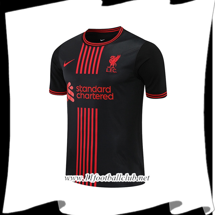 Training T-Shirts FC Liverpool Noir/Rouge 2022/2023