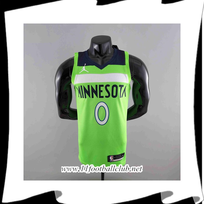 Maillot Minnesota Timberwolves (RUSSELL #0) Vert Air Jordan