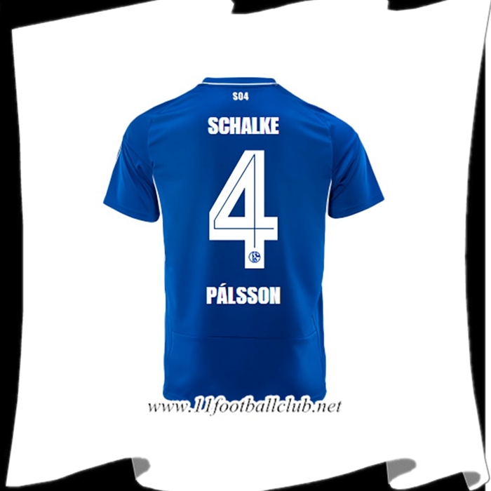Maillot de Foot Schalke 04 (PÁLSSON #4) 2022/23 Domicile