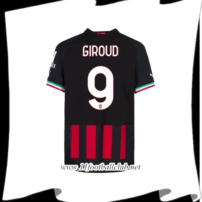 Maillot de Foot Milan AC (GIROUD #9) 2022/23 Domicile