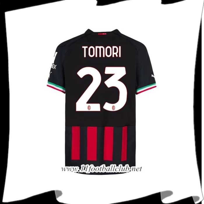 Maillot de Foot Milan AC (TOMORI #23) 2022/23 Domicile