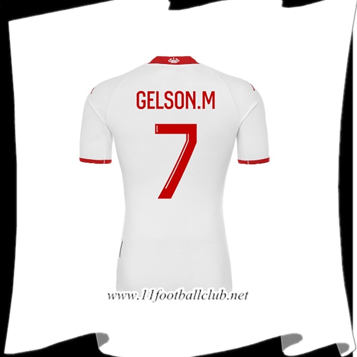 Maillot de Foot AS Monaco (GELSON.M #7) 2022/23 Domicile