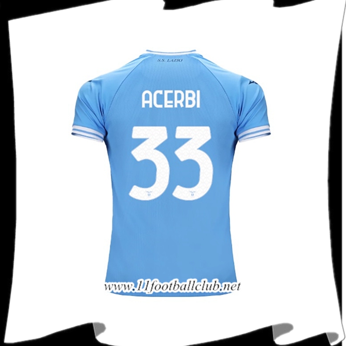 Maillot de Foot SS Lazio (ACERBI #33) 2022/23 Domicile