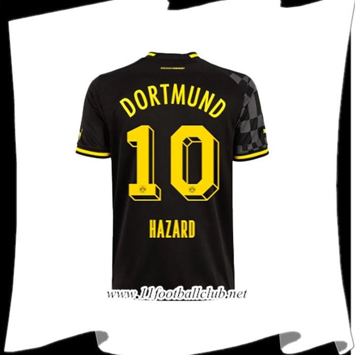 Maillot de Foot Dortmund BVB (HAZARD #10) 2022/23 Exterieur