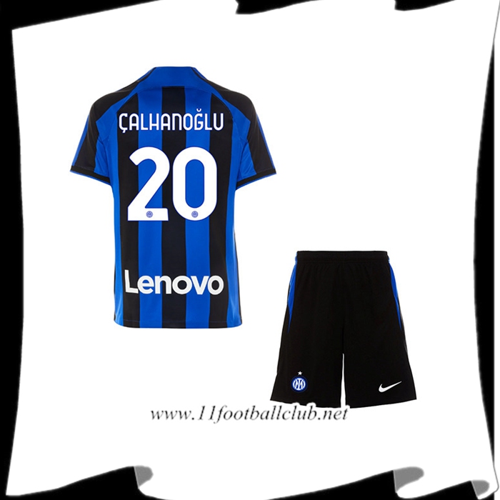 Maillot de Foot Inter Milan (ÇALHANOĞLU #20) Enfants Domicile 2022/23