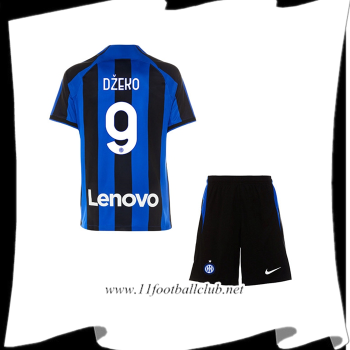 Maillot de Foot Inter Milan (DŽEKO #9) Enfants Domicile 2022/23