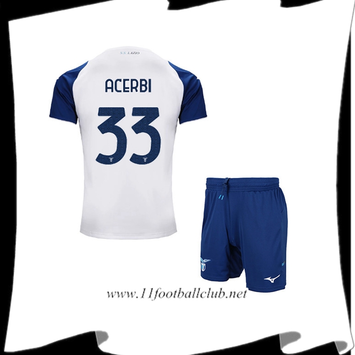 Maillot de Foot SS Lazio (ACERBI #33) Enfants Third 2022/23