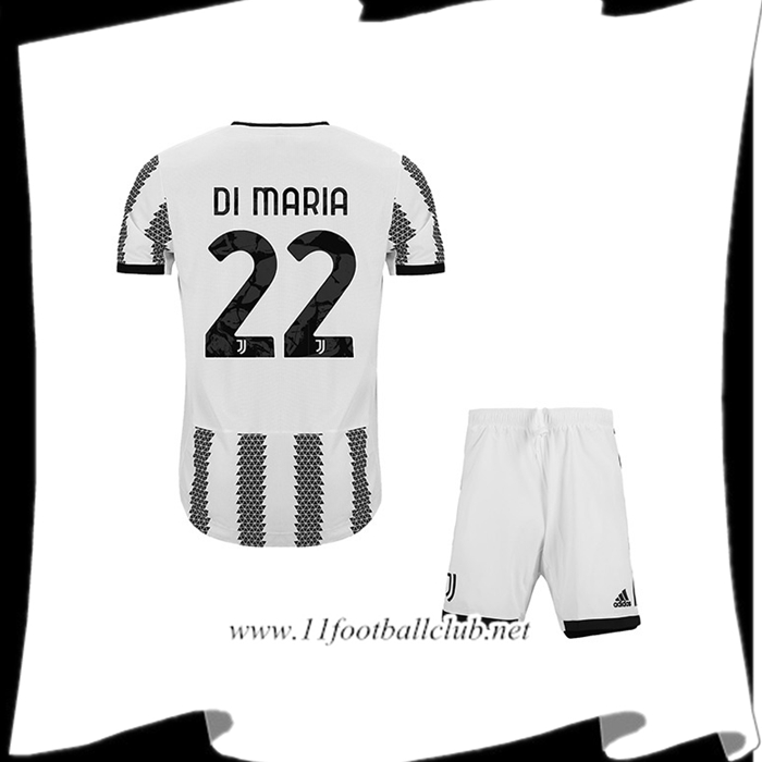 Maillot de Foot Juventus (DI MARIA #22) Enfants Domicile 2022/23