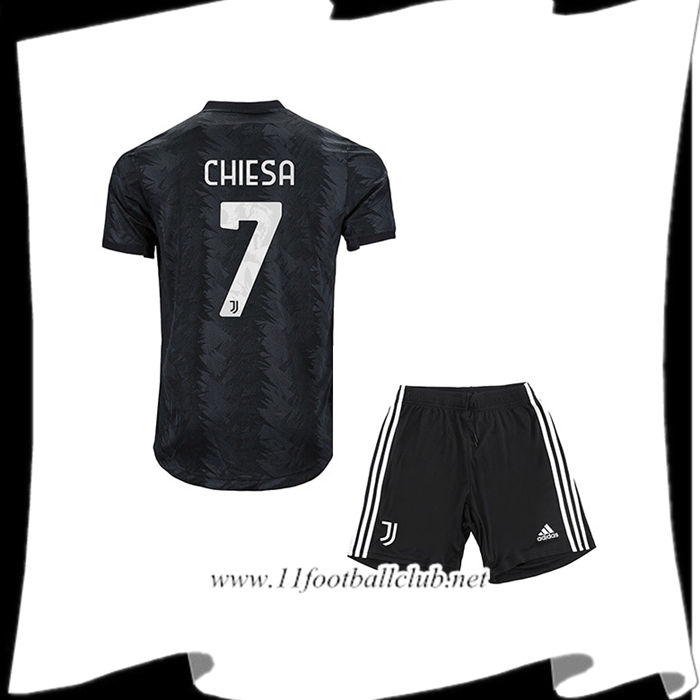 Maillot de Foot Juventus (CHIESA #7) Enfants Exterieur 2022/23