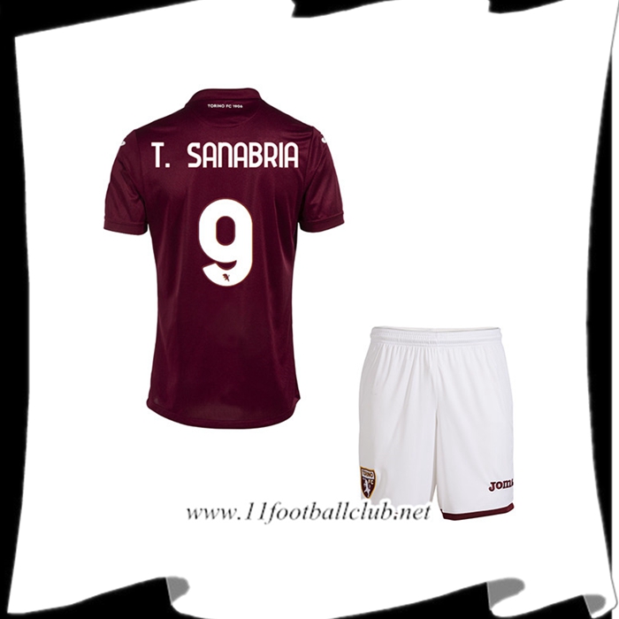 Maillot de Foot Torino (T. SANABRIA #9) Enfants Domicile 2022/23
