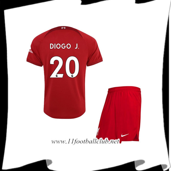 Maillot de Foot Liverpool (DIOGO J. #20) Enfants Domicile 2022/23