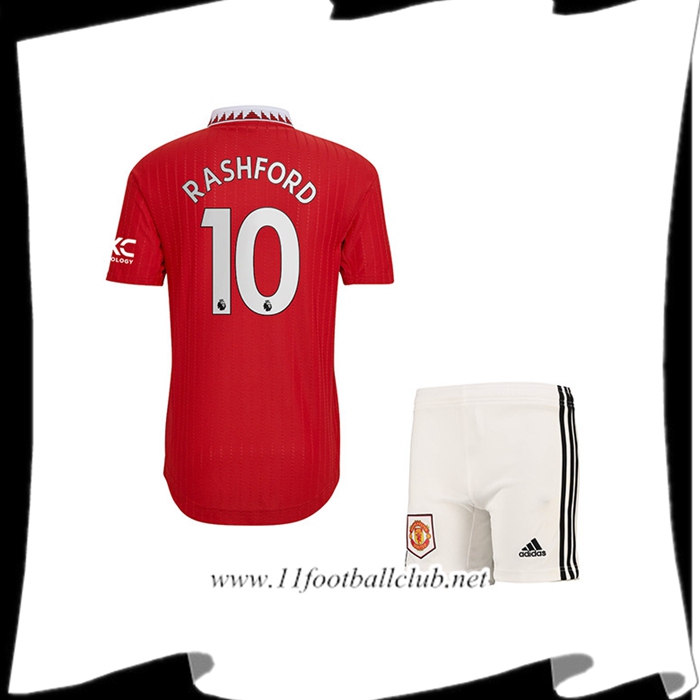 Maillot de Foot Manchester United (RASHFORD #10) Enfants Domicile 2022/23