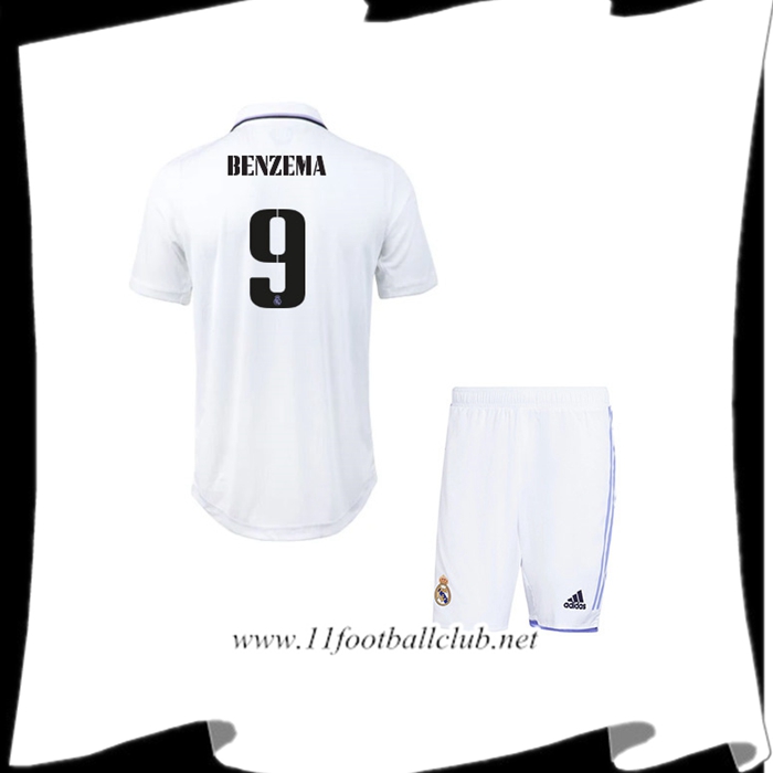 Maillot de Foot Real Madrid (BENZEMA #9) Enfants Domicile 2022/23