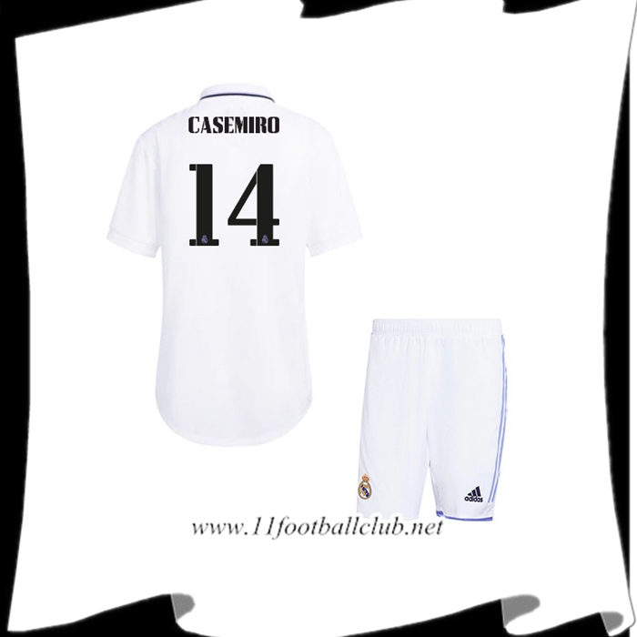 Maillot de Foot Real Madrid (CASEMIRO #14) Enfants Domicile 2022/23
