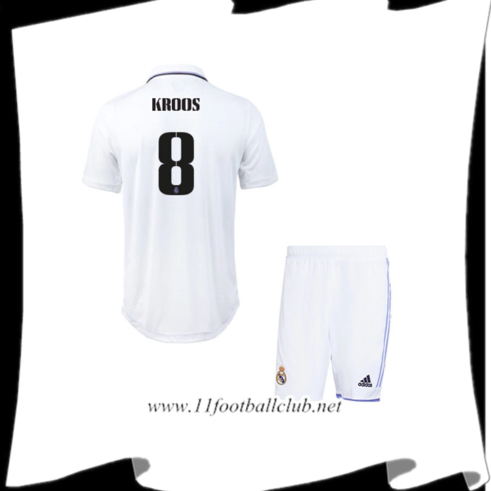 Maillot de Foot Real Madrid (KROOS #8) Enfants Domicile 2022/23