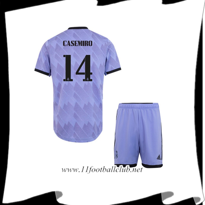 Maillot de Foot Real Madrid (CASEMIRO #14) Enfants Exterieur 2022/23