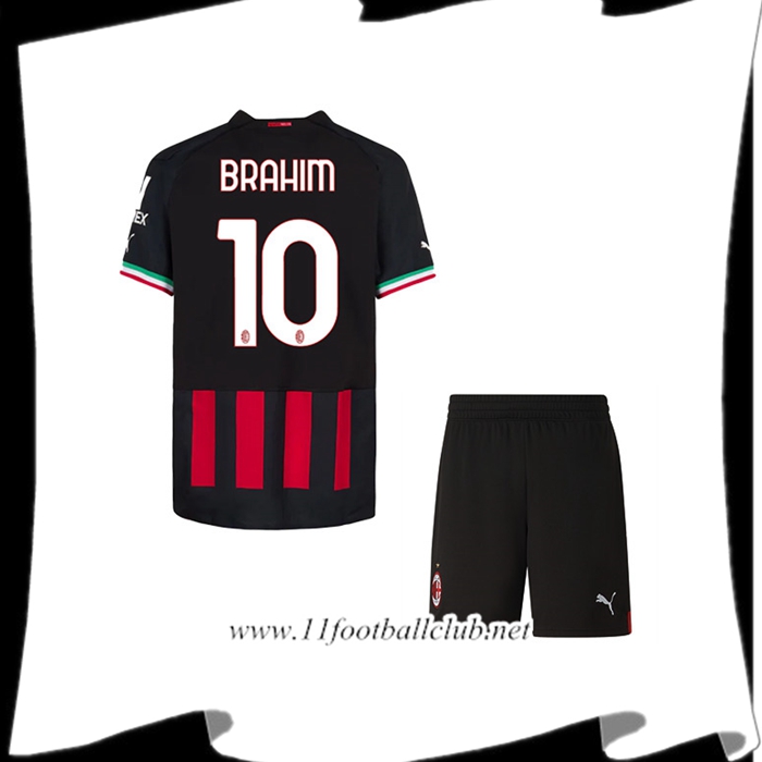Maillot de Foot Milan AC (BRAHIM #10) Enfants Domicile 2022/23
