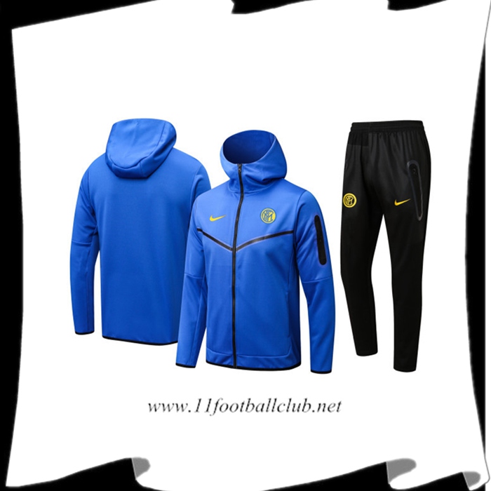 Ensemble Veste A Capuche Survetement Foot Inter Milan Bleu 2022/2023