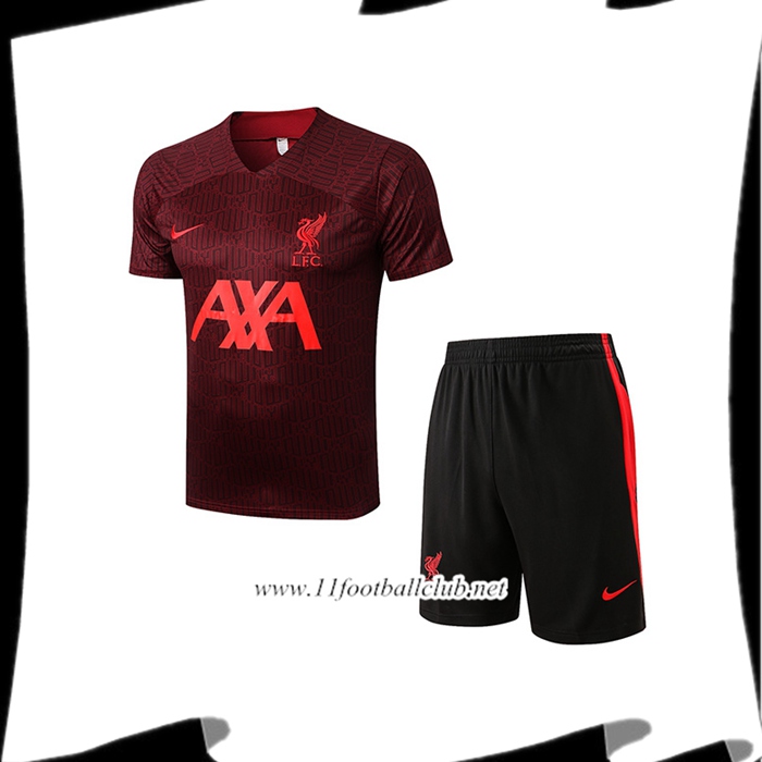Ensemble Training T-Shirts + Shorts FC Liverpool Brun 2022/2023
