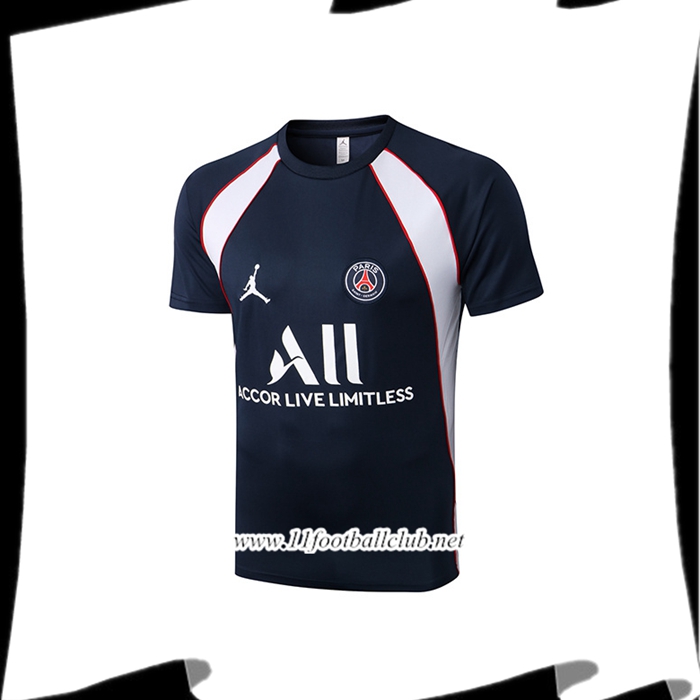 Training T-Shirts PSG Jordan Bleu Marin/Blanc 2022/2023