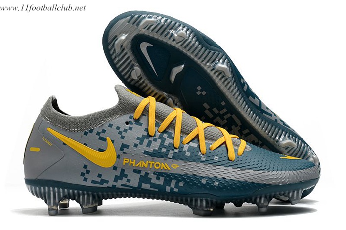 Nike Chaussures de Foot Phantom GT Elite FG Gris/Vert