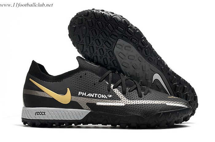 Nike Chaussures de Foot Phantom GT Pro TF Noir