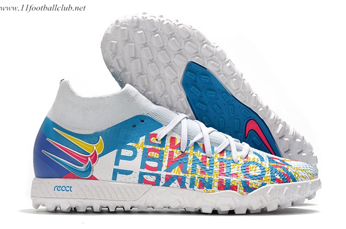 Nike Chaussures de Foot Phantom GT Pro TF Jaune/Rose/Bleu