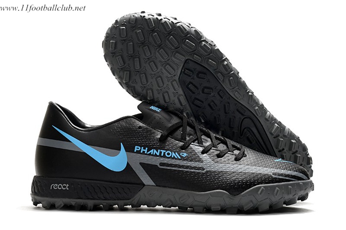 Nike Chaussures de Foot React Phantom GT2 Pro TF Noir
