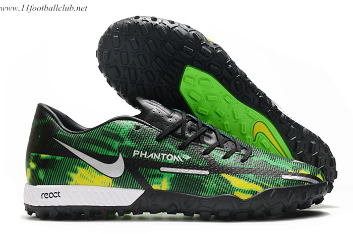 Nike Chaussures de Foot React Phantom GT2 Pro TF Vert