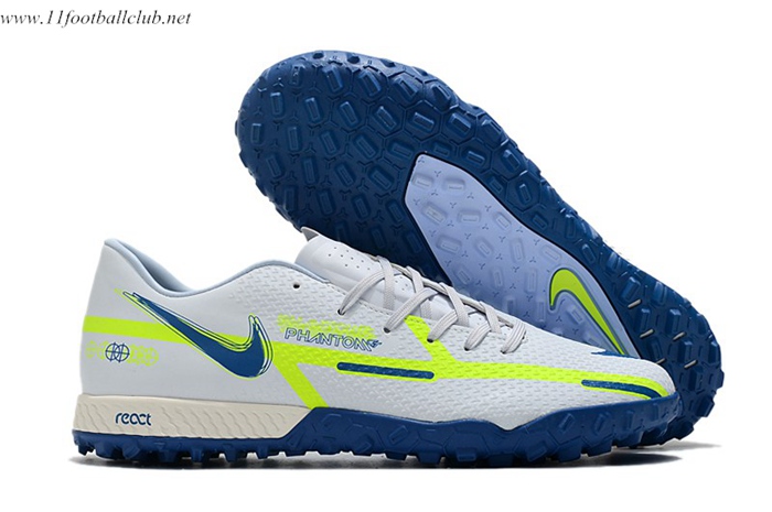 Nike Chaussures de Foot React Phantom GT2 Pro TF Blanc