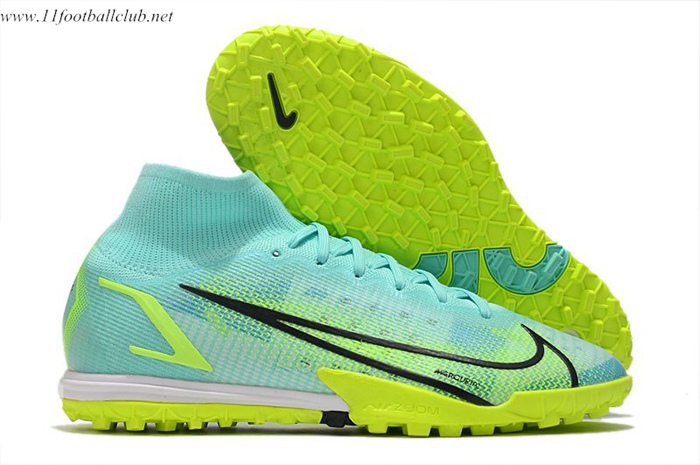 Nike Chaussures de Foot Mercurial Superfly 9 Elite TF Vert