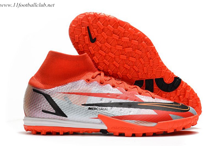 Nike Chaussures de Foot Mercurial Superfly 9 Elite TF Rouge