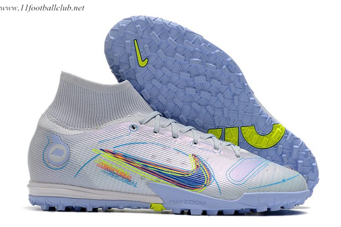 Nike Chaussures de Foot Mercurial Superfly 9 Elite TF Gris