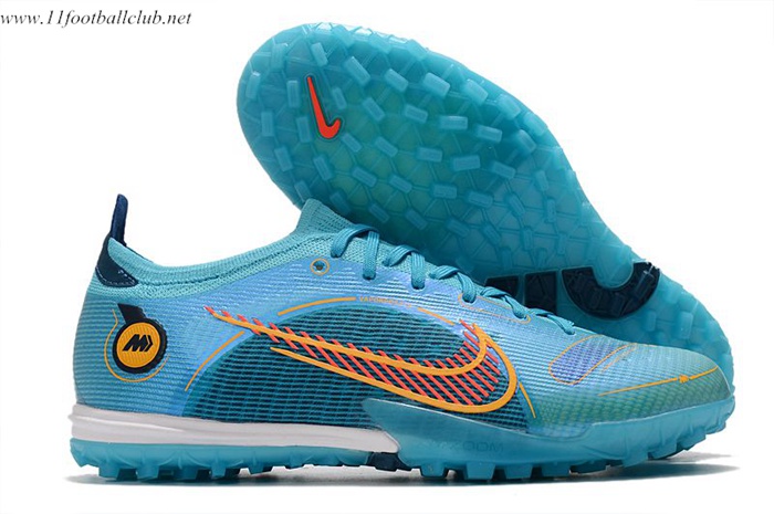 Nike Chaussures de Foot Vapor 14 Elite TF Bleu Clair